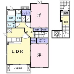 ふじが丘中央 徒歩2分 2階の物件間取画像